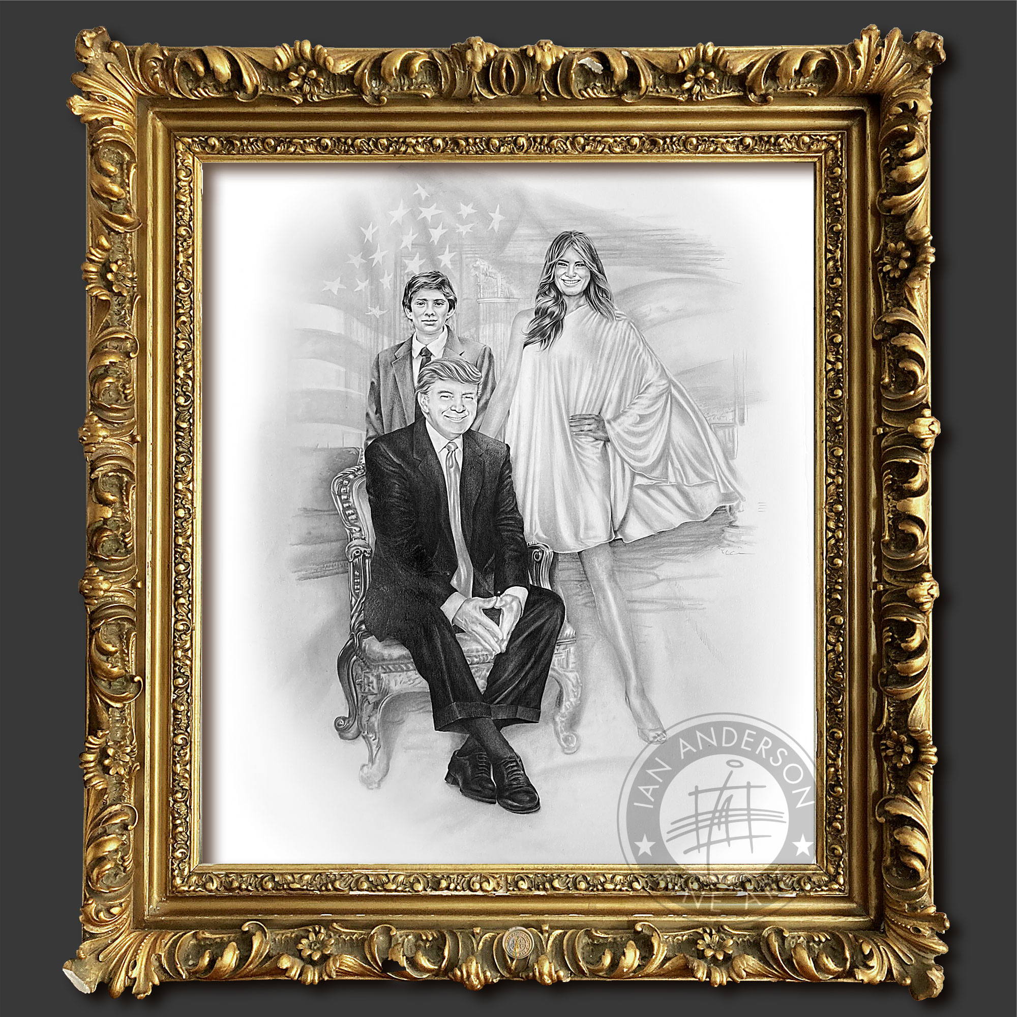 Donald Trump and family portrait leaving a legacy
