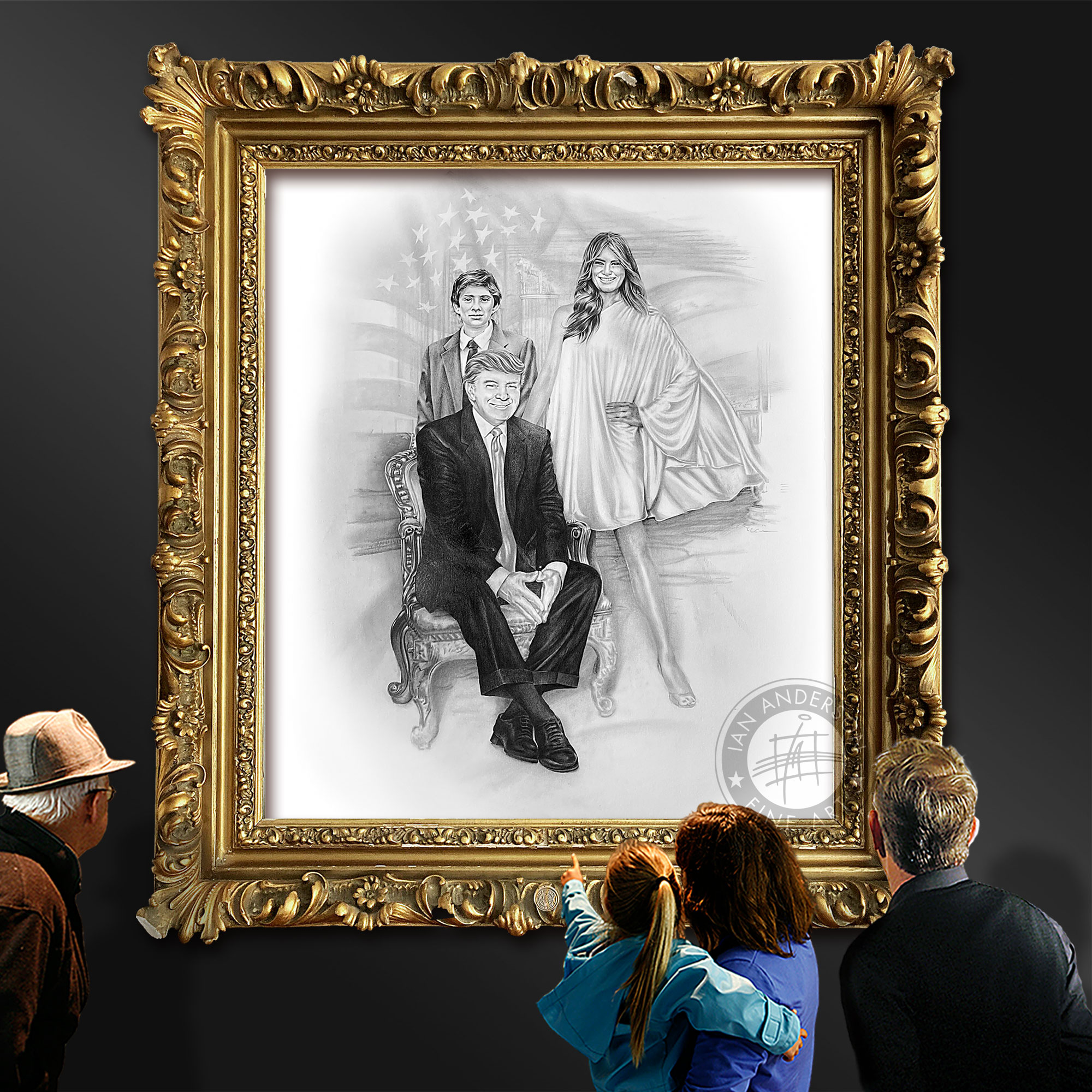 Donald Trump and family portrait leaving a legacy