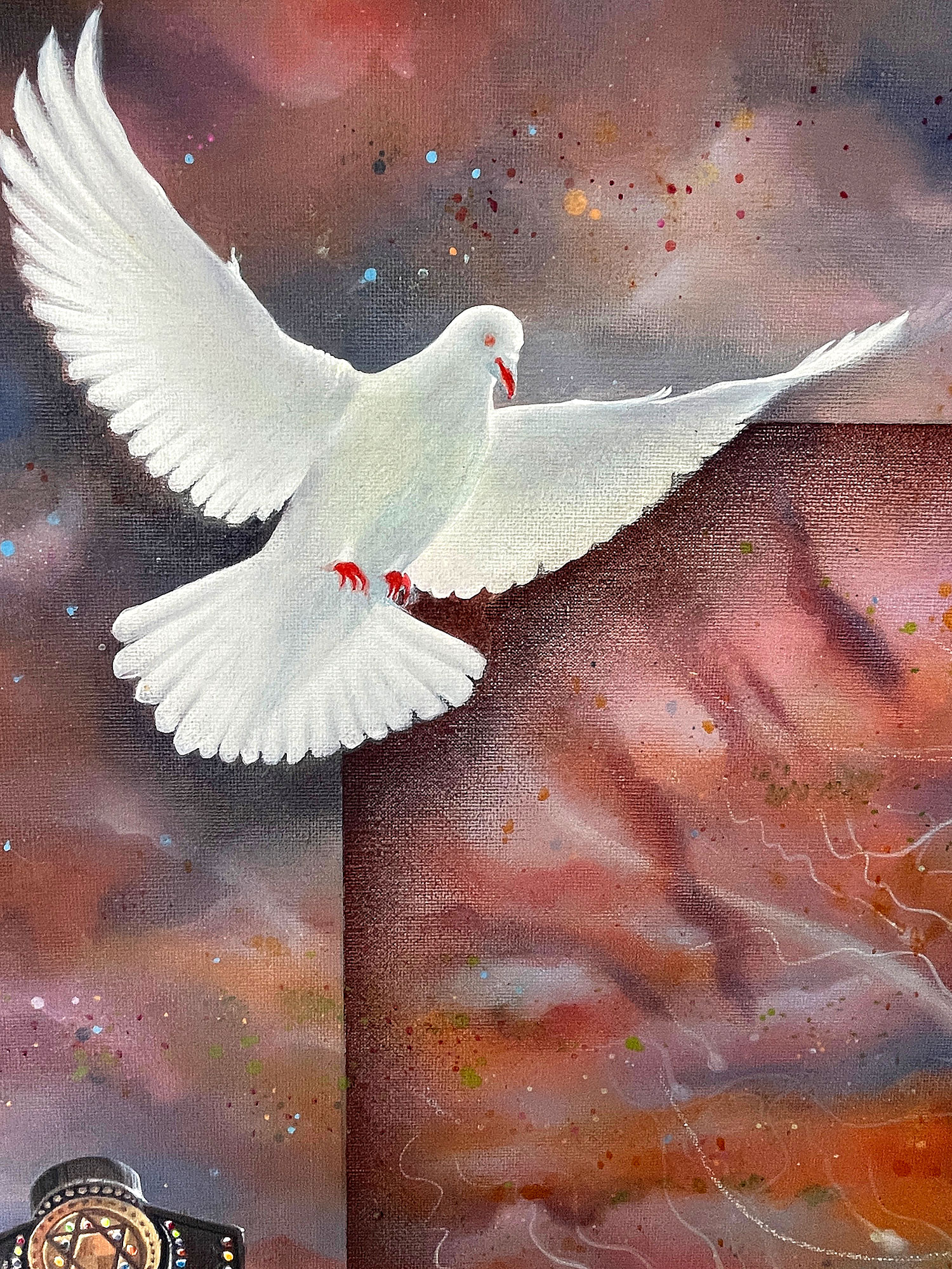 And the winner is - You. Oil painting preparations, "The winner is" digital art preparation for oil painting on gesso primed archival linen canvas