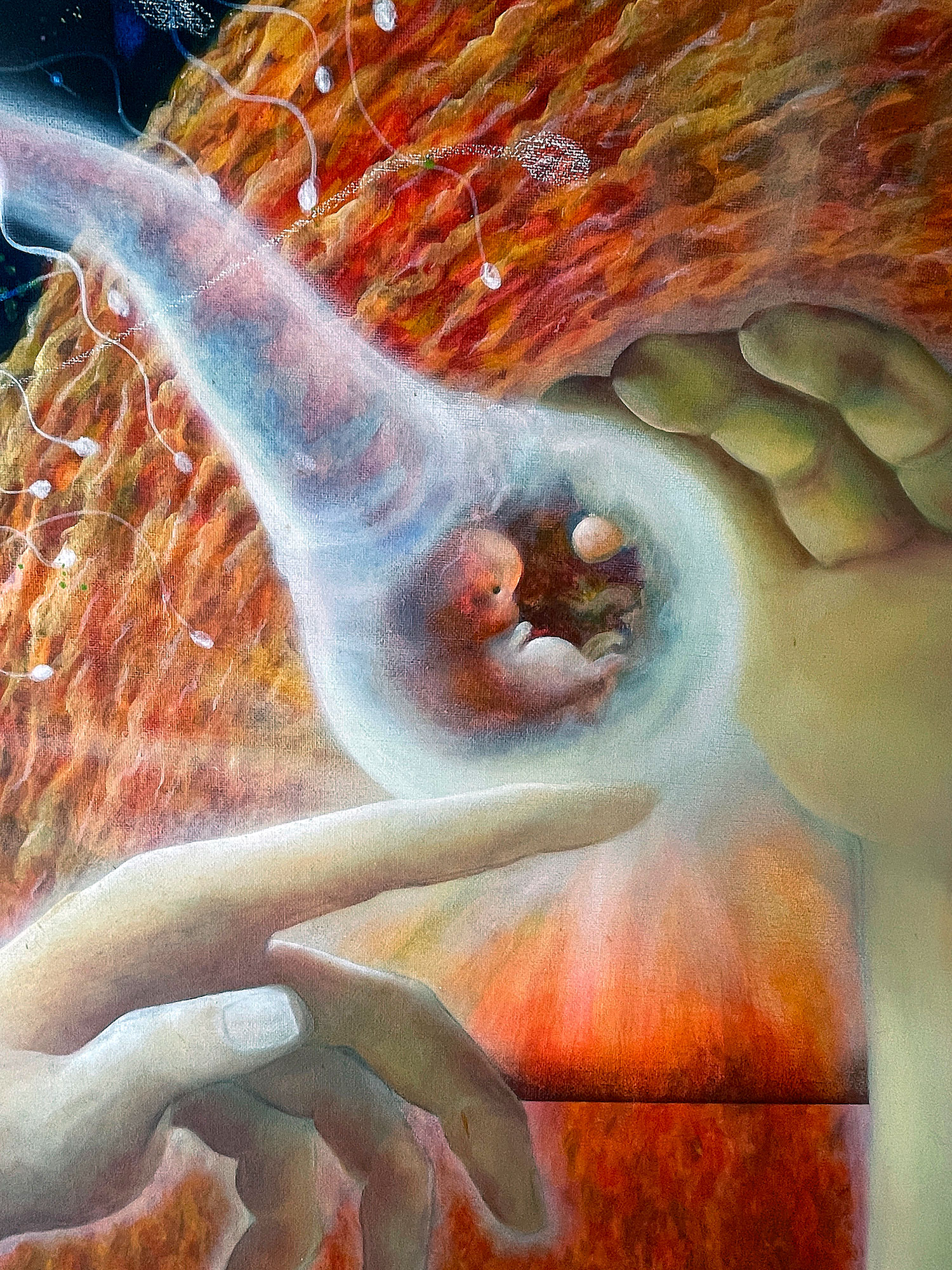 And the winner is - You. Oil painting preparations, "The winner is" digital art preparation for oil painting on gesso primed archival linen canvas