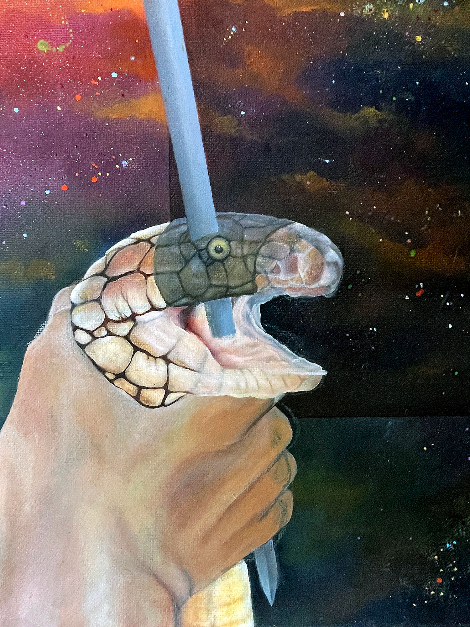 And the winner is - You. Oil painting preparations, "The winner is" digital art preparation for oil painting on gesso primed archival linen canvas
