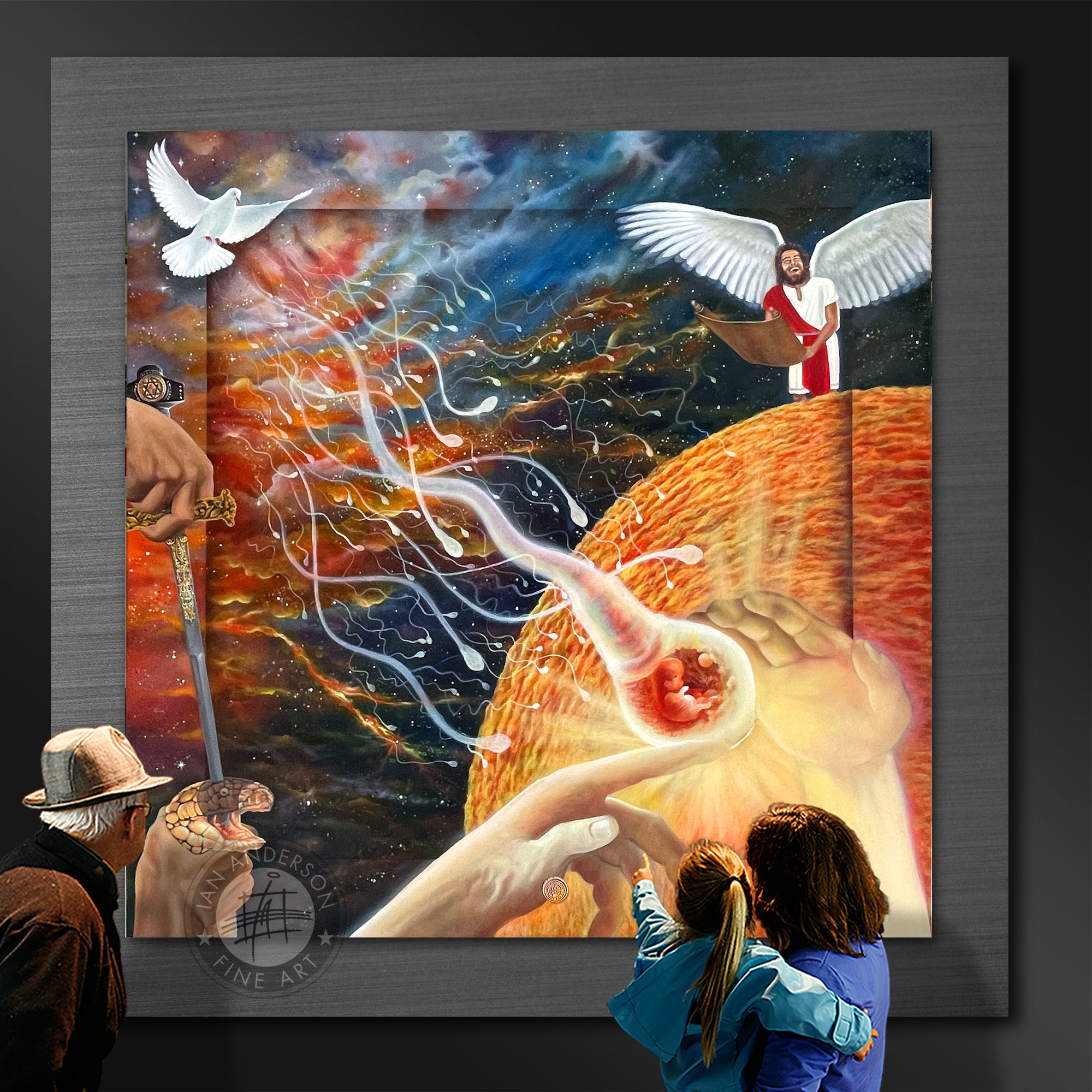 And the winner is - You. Oil painting preparations, "The winner is" digital art preparation for oil painting on gesso primed archival linen canvas