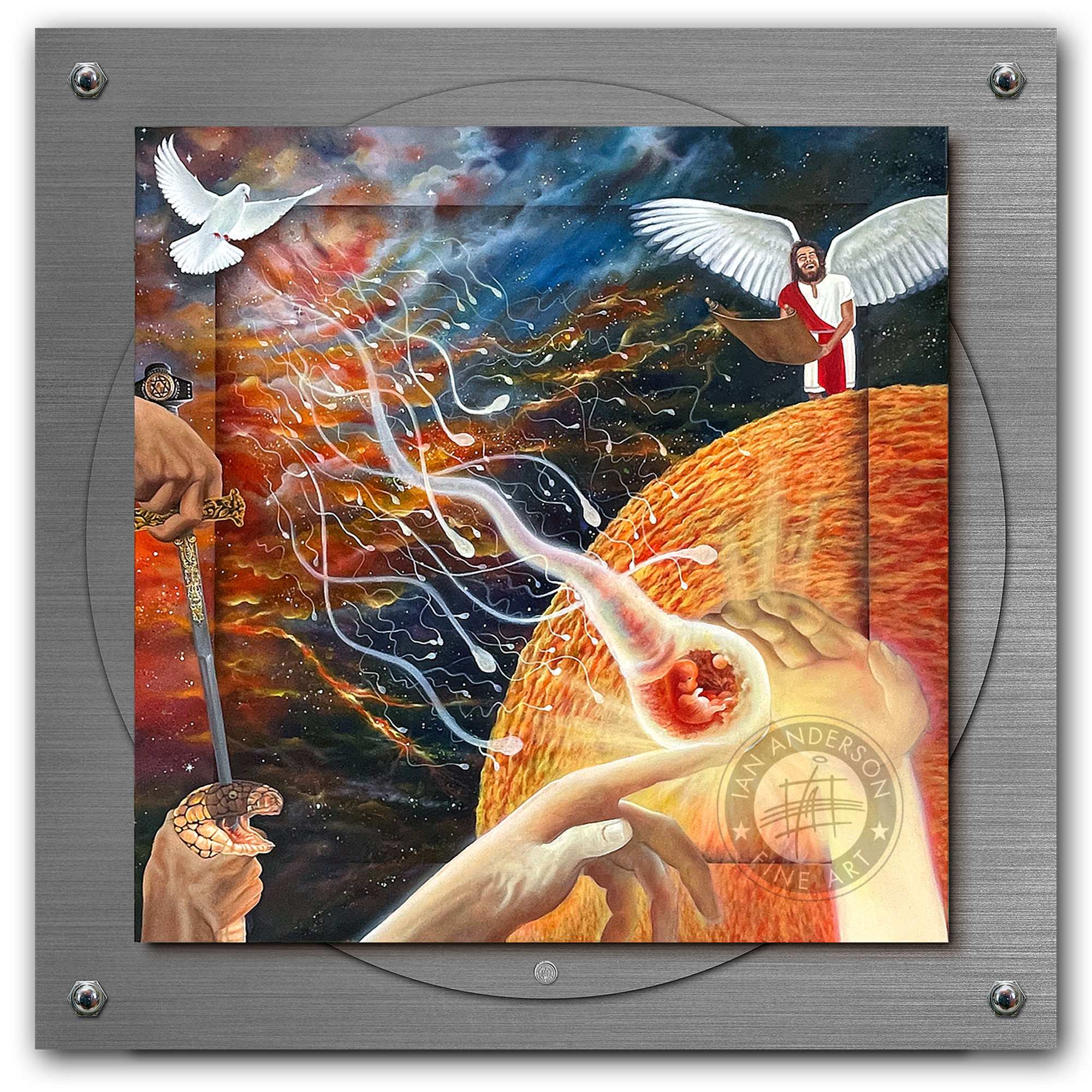 And the winner is you. Oil painting on gesso primed archival linen canvas
